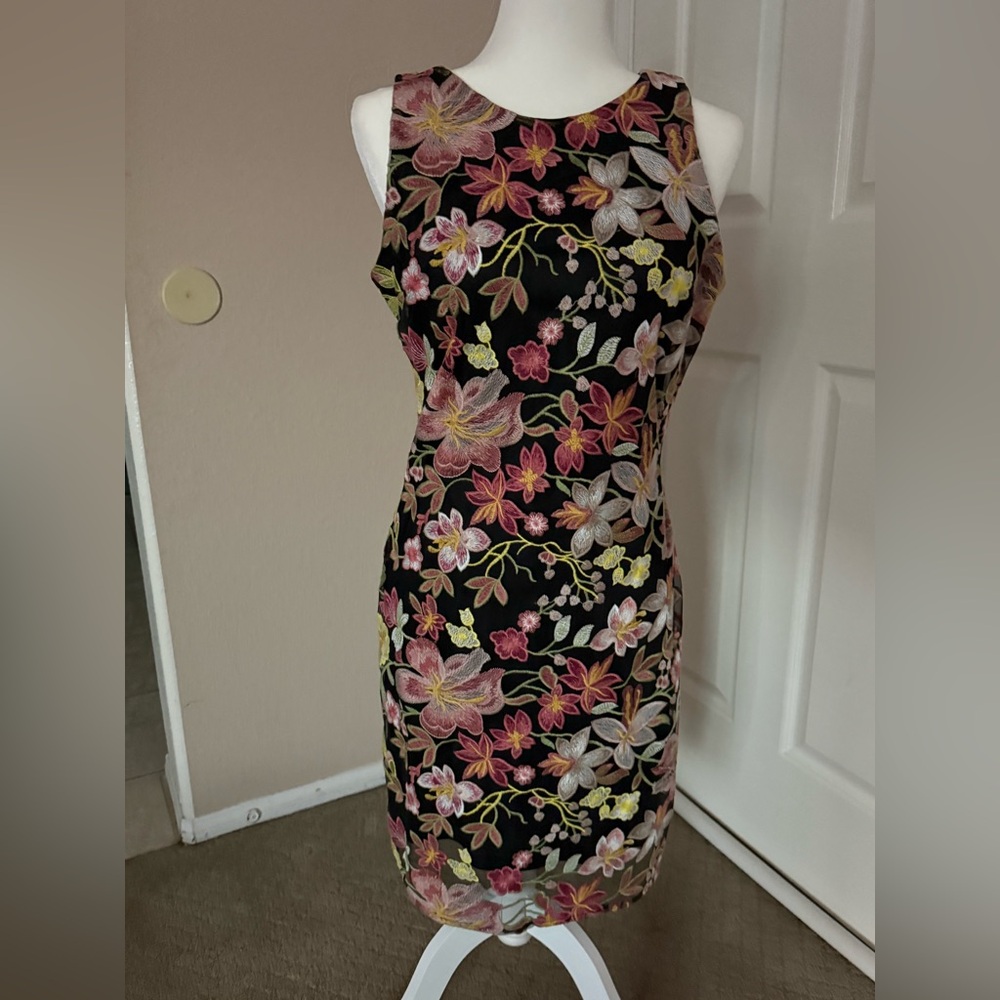 Sam Edelman Black Floral Dress